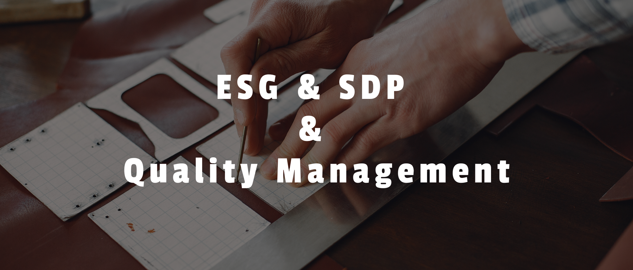 ESG & SDP & Quality Management 品質管理